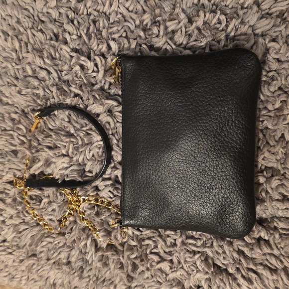 Lodis Black Crossbody Bag with Gold Accents - Picture 8 of 8